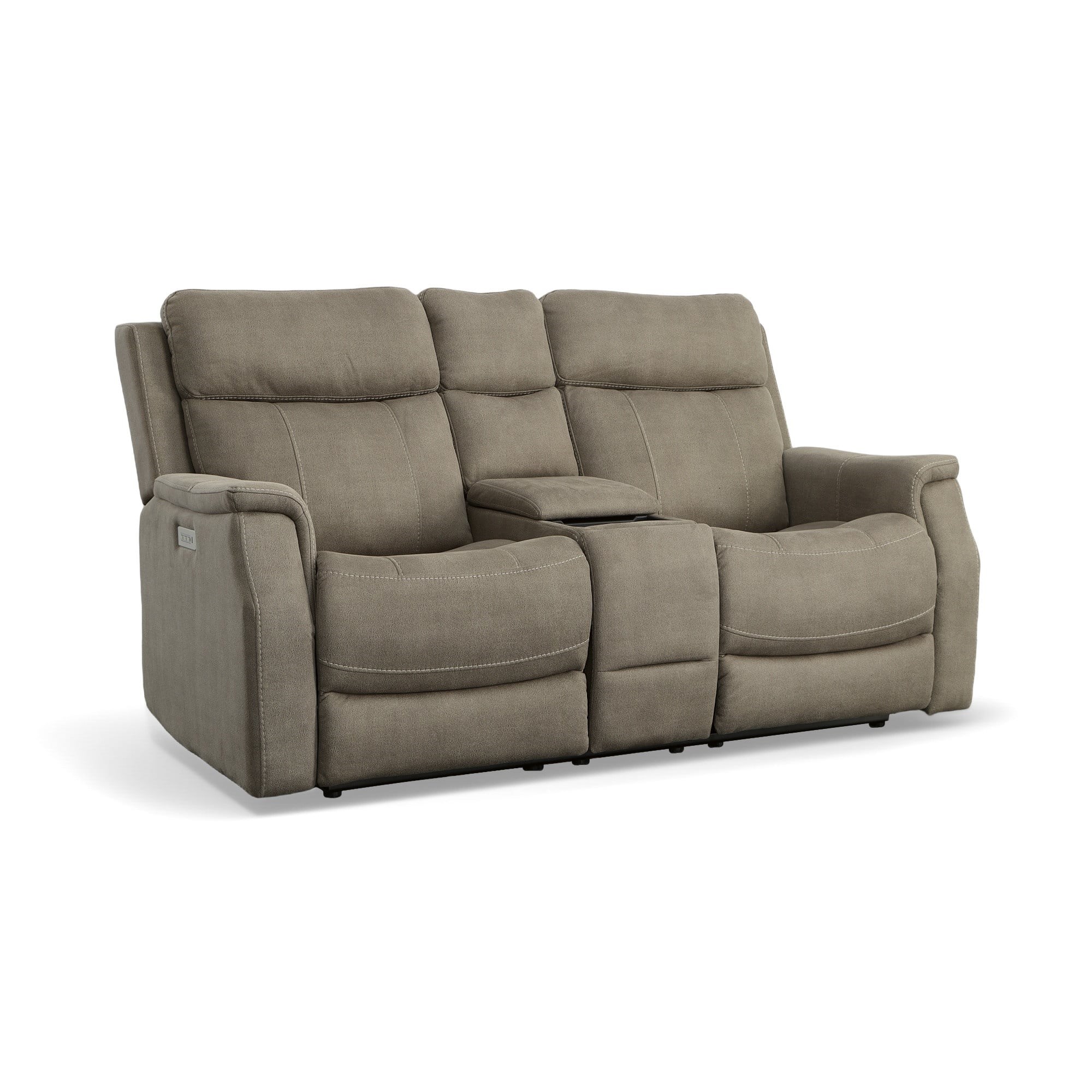 loveseat recliner with console