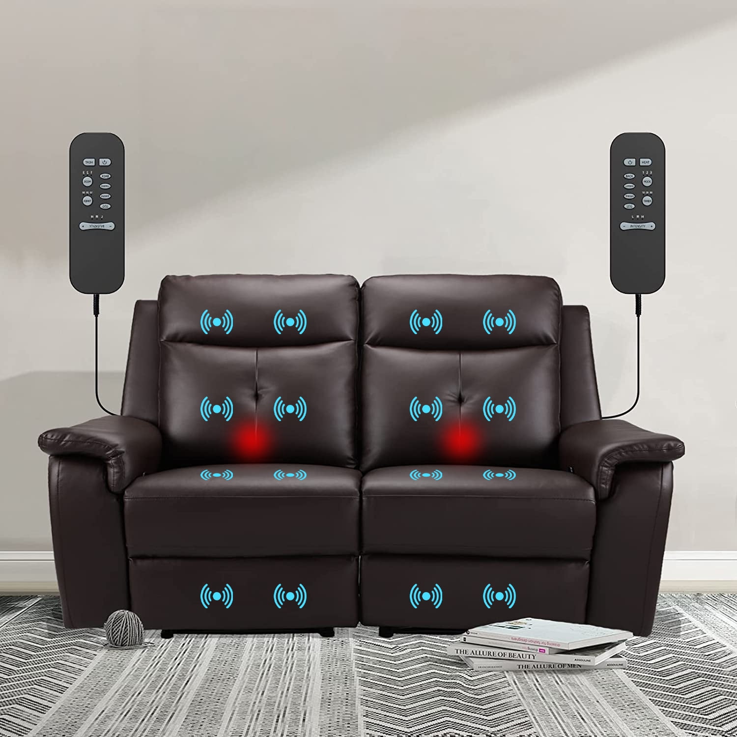 double recliner couch