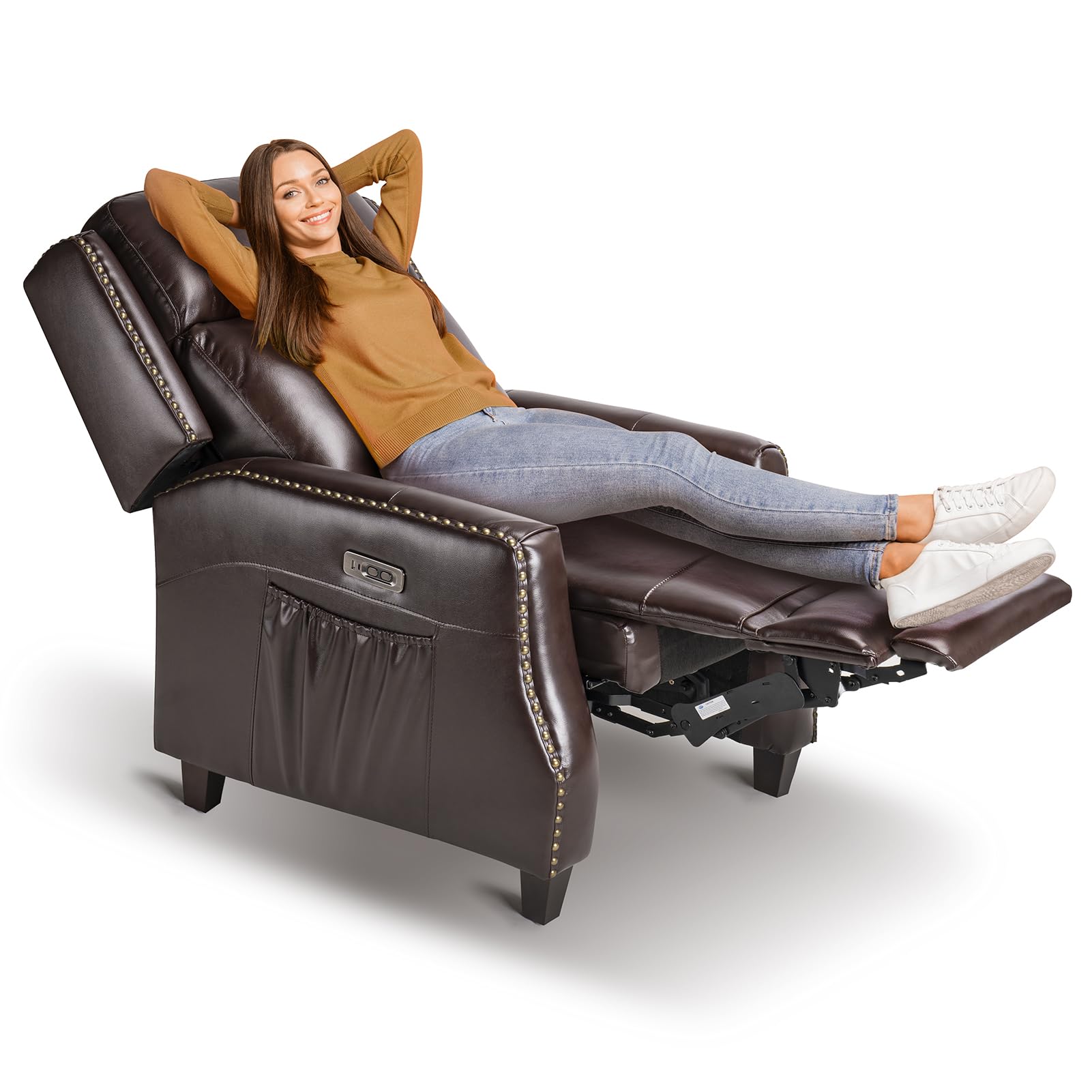 genuine leather recliner