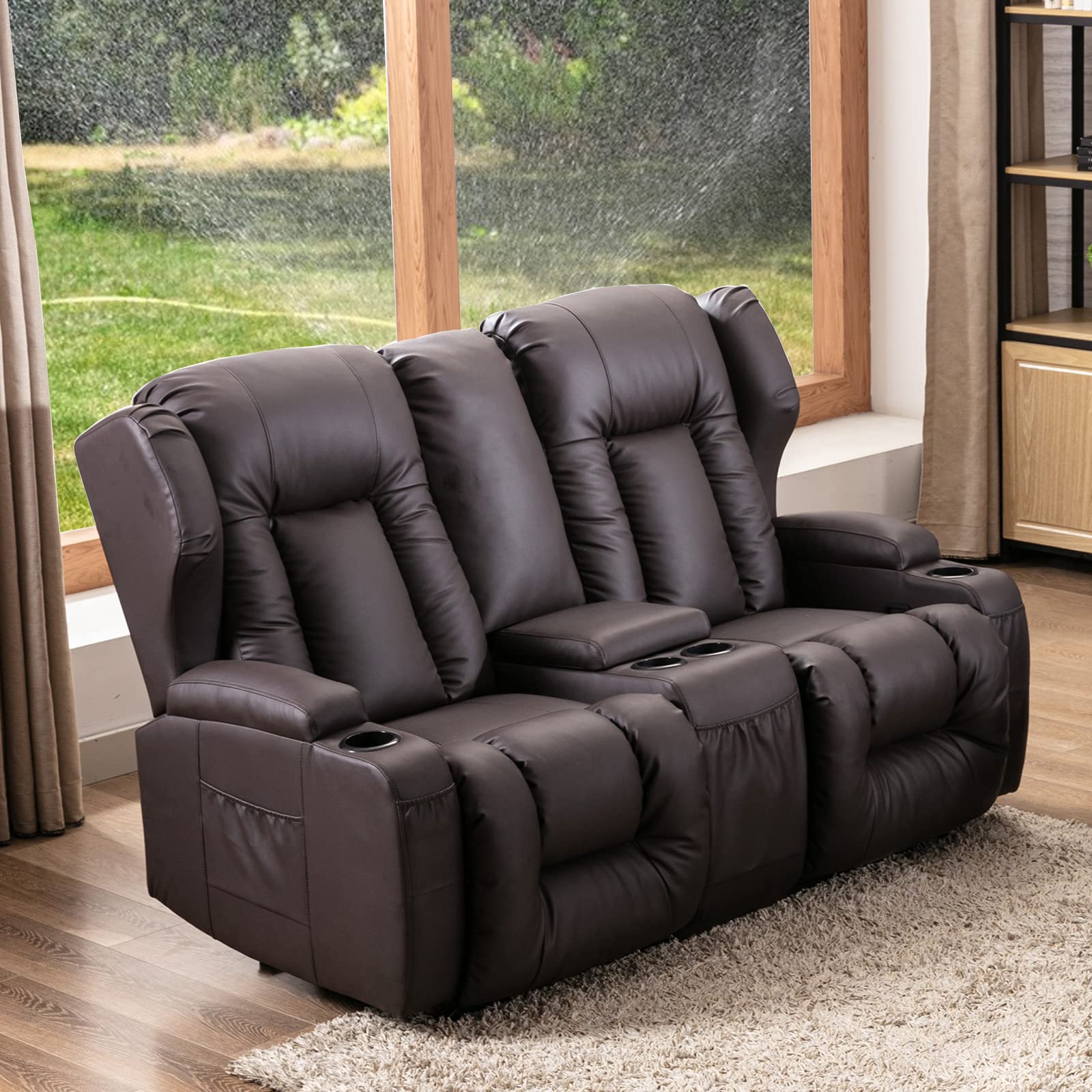 double recliner couch