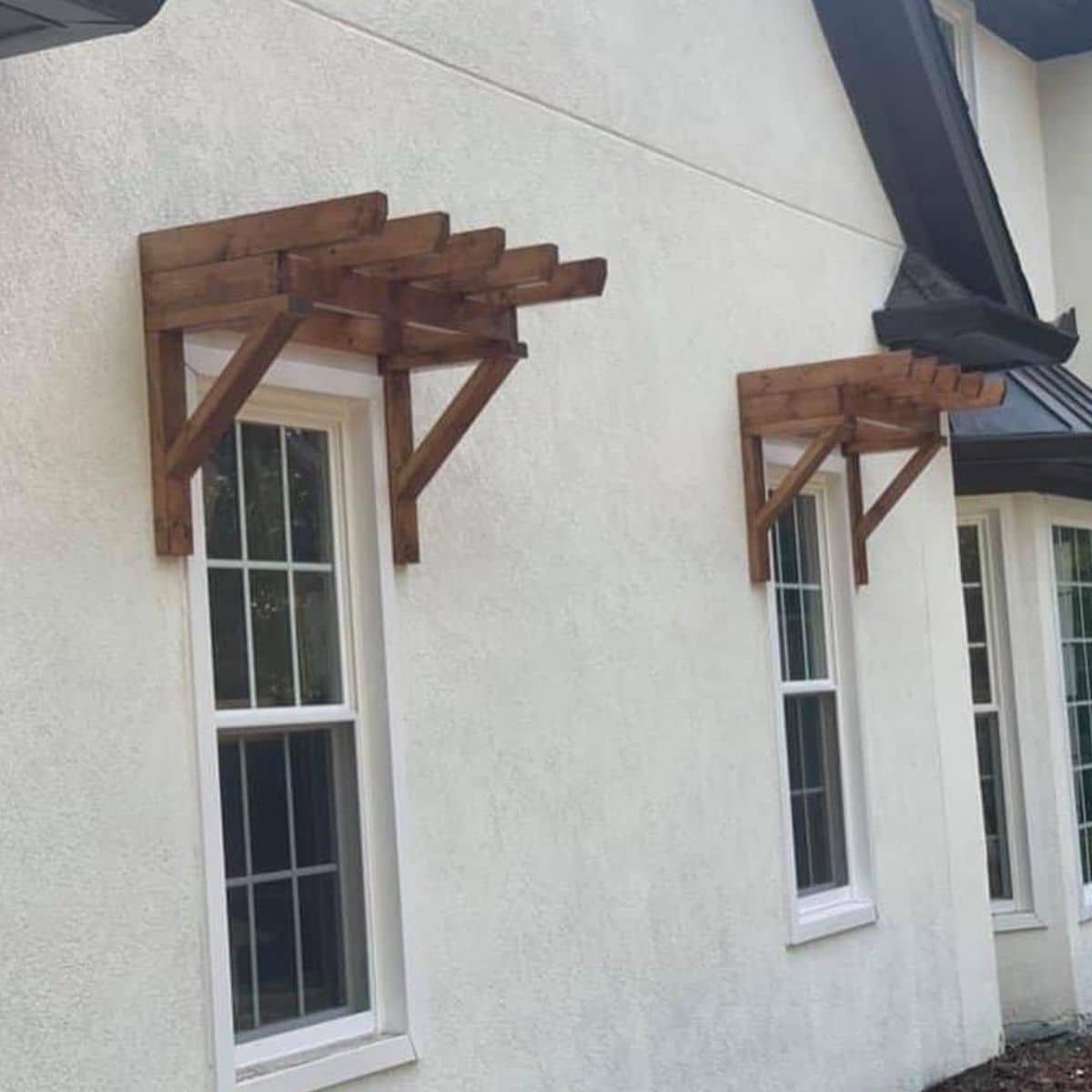 how to build a wood awning frame