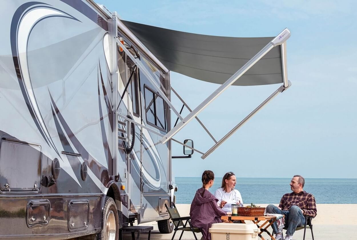 electric rv awning operation