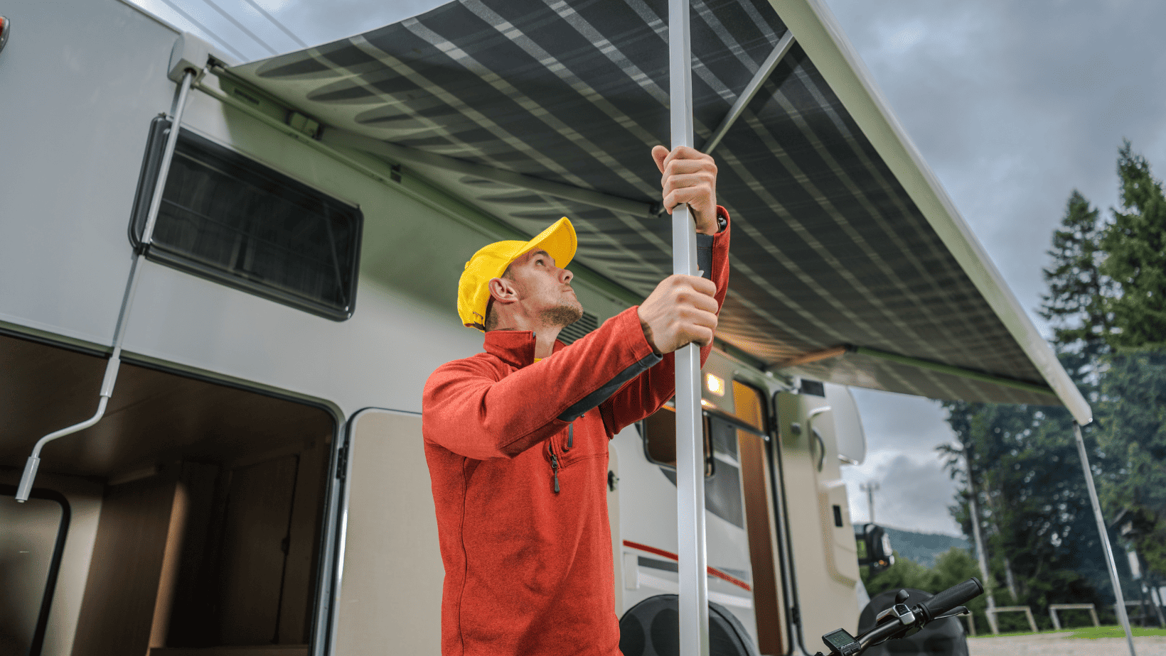 how to clean camper awning