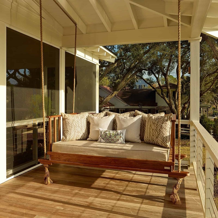 how to build a porch swing