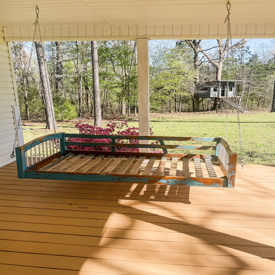 how to build a porch swing bed
