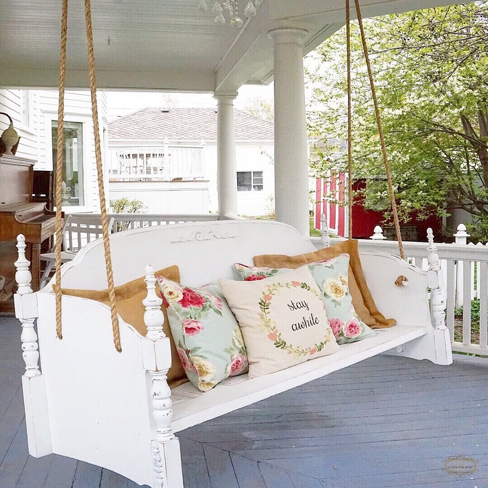 how to make a porch swing