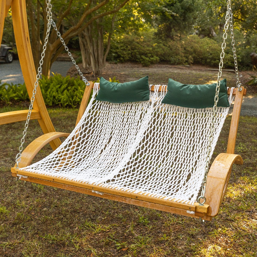 how to hang a porch swing with rope