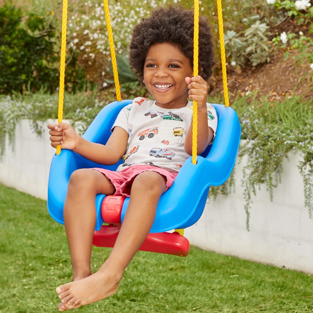 how to hang little tikes swing from porch