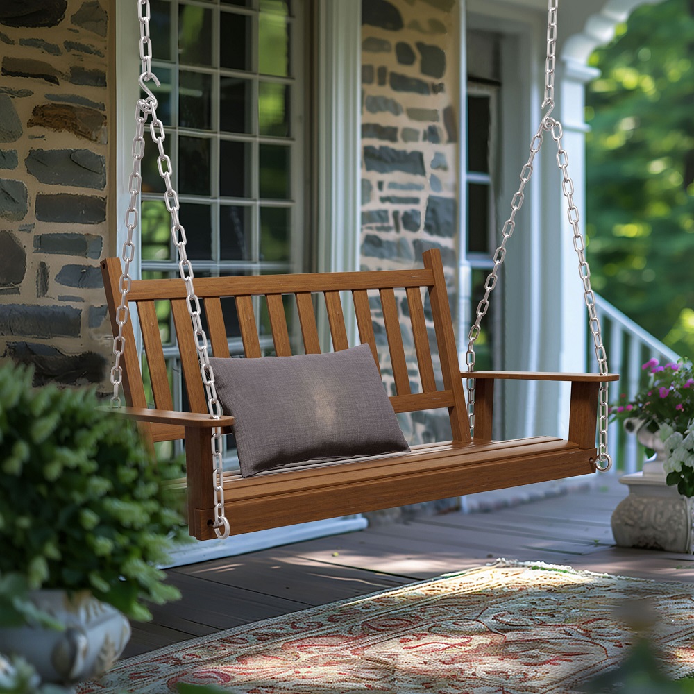 how to build a wooden porch swing