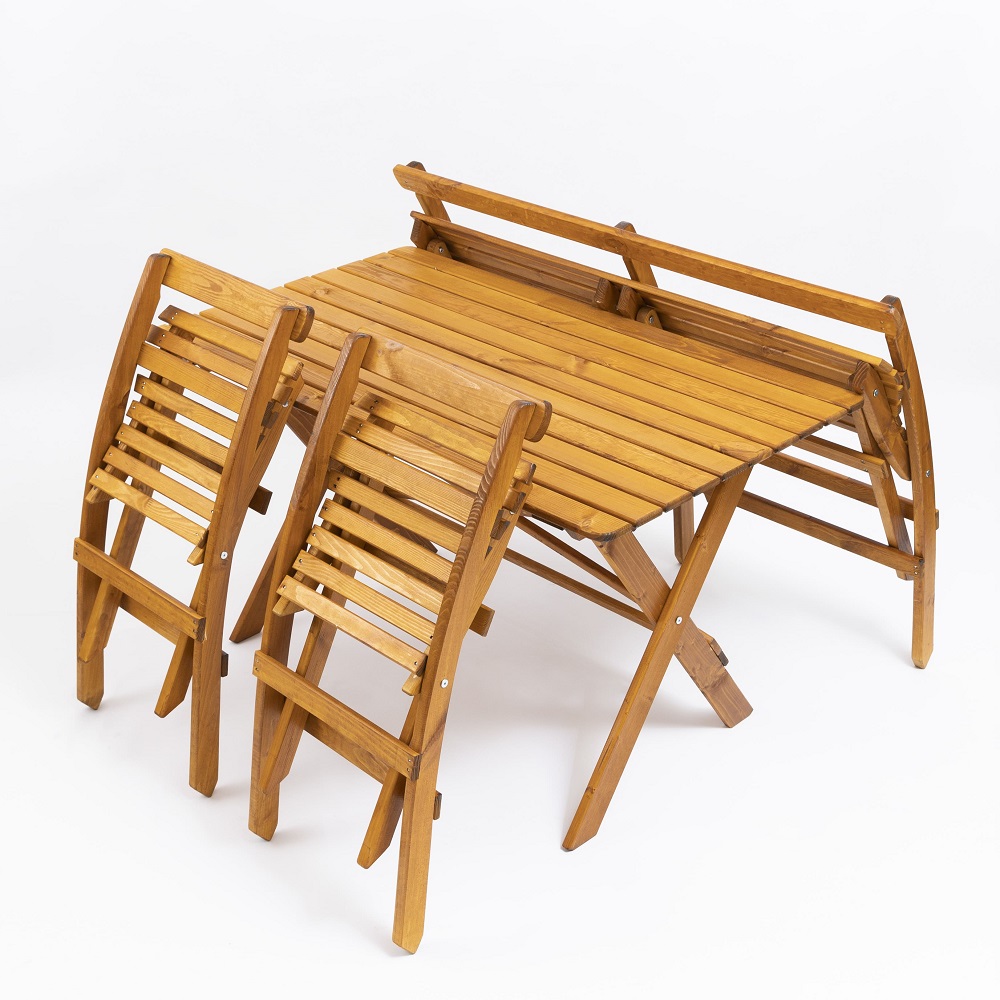 folding table and chairs