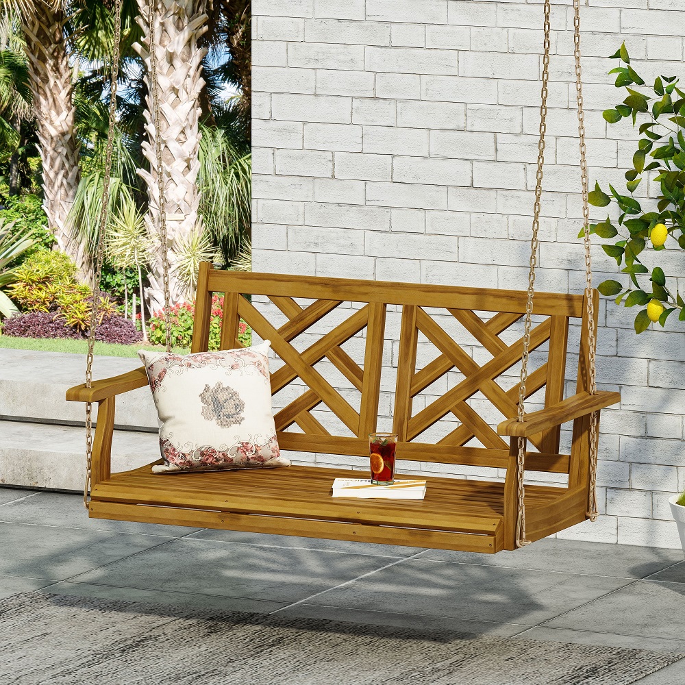 how to build a wooden porch swing