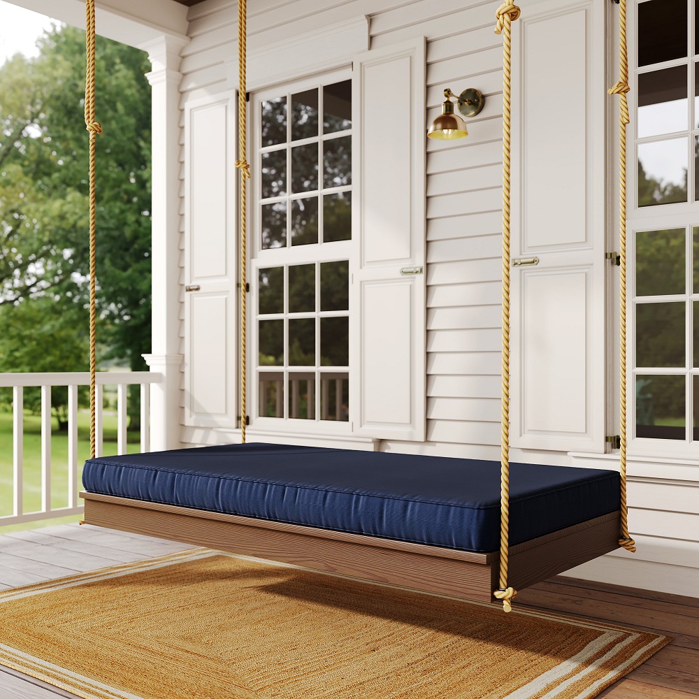 how to hang a heavy porch swing bed