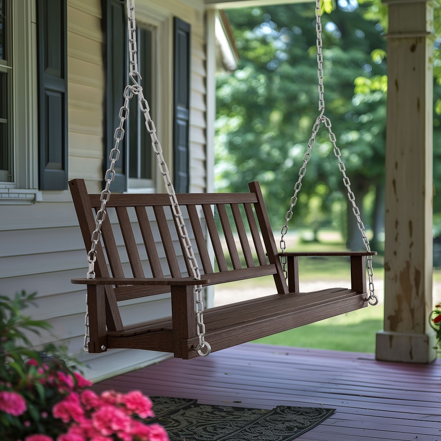 hang a swing on your porch
