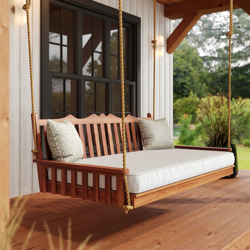 how to build a porch bed swing