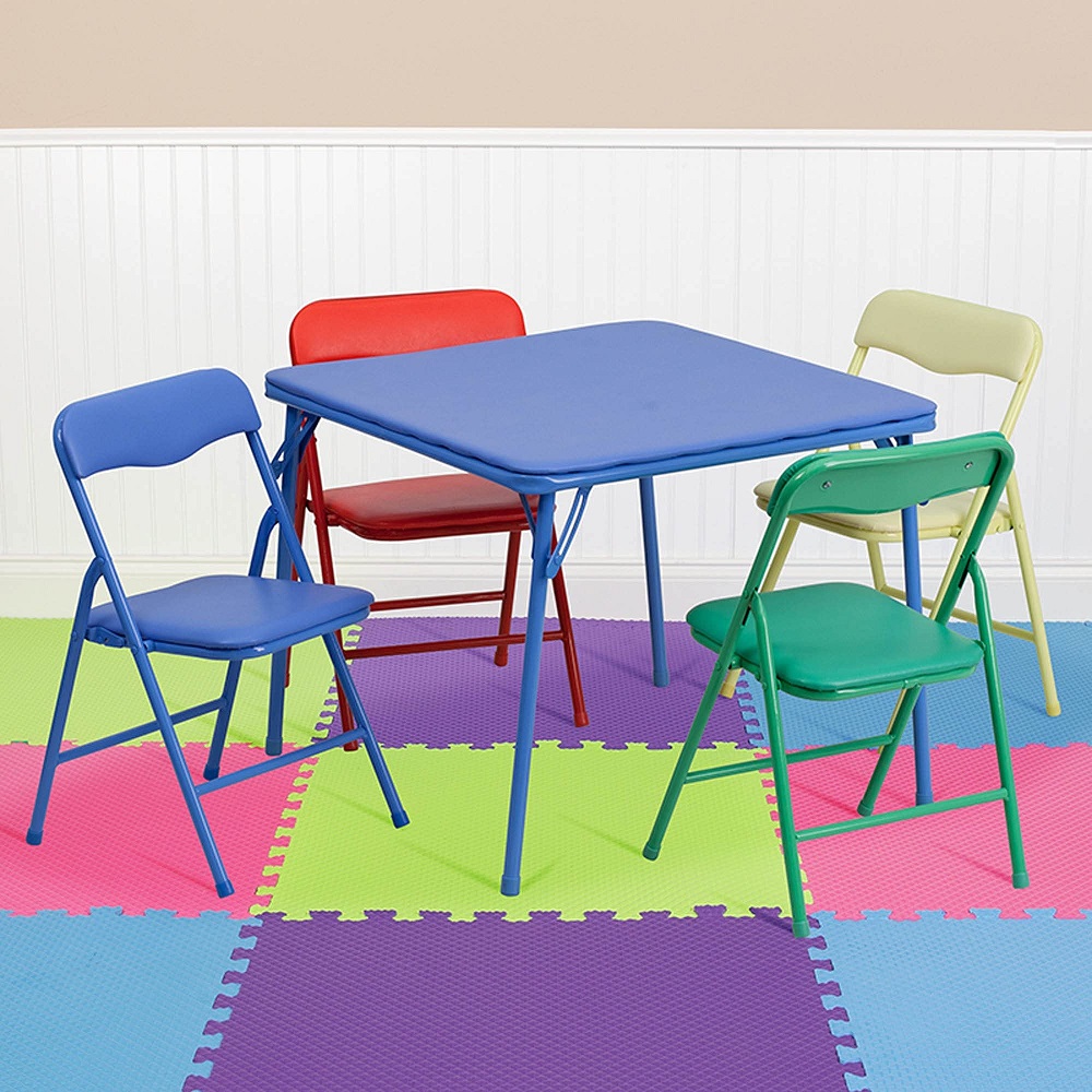 kids folding table and chairs