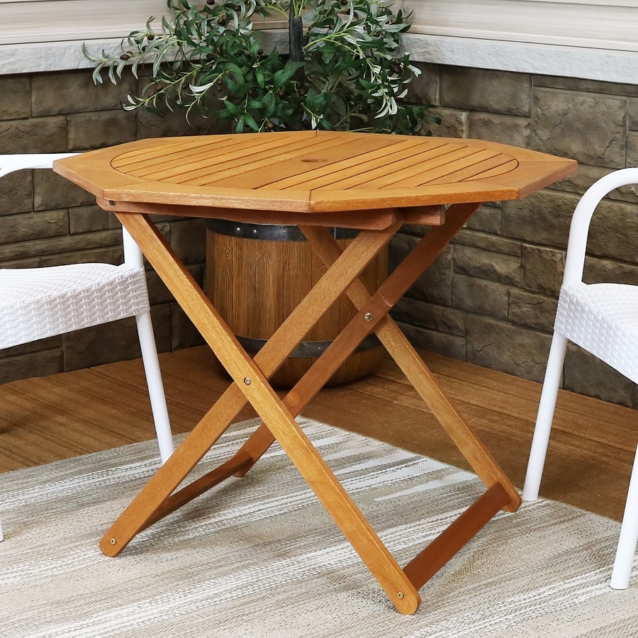 folding patio table
