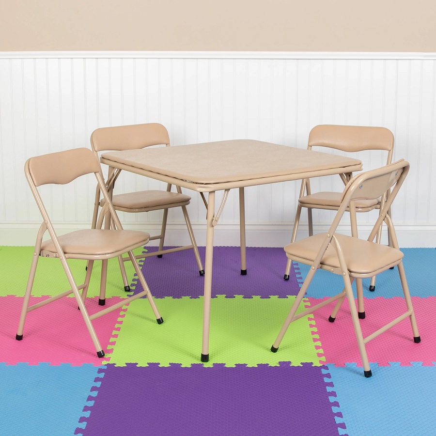 Folding table with chairs
